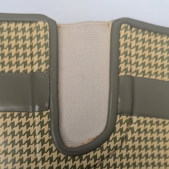 Sperry Top-Sider yellow cream rain boots houndstooth women's size 8 - Picture 5 of 9